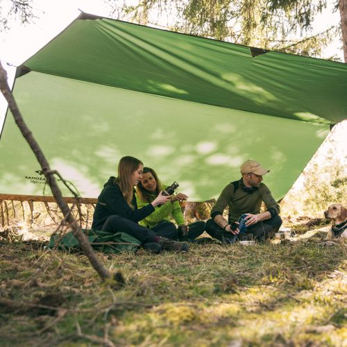 Traveller Tarp XXL Camping im Wald